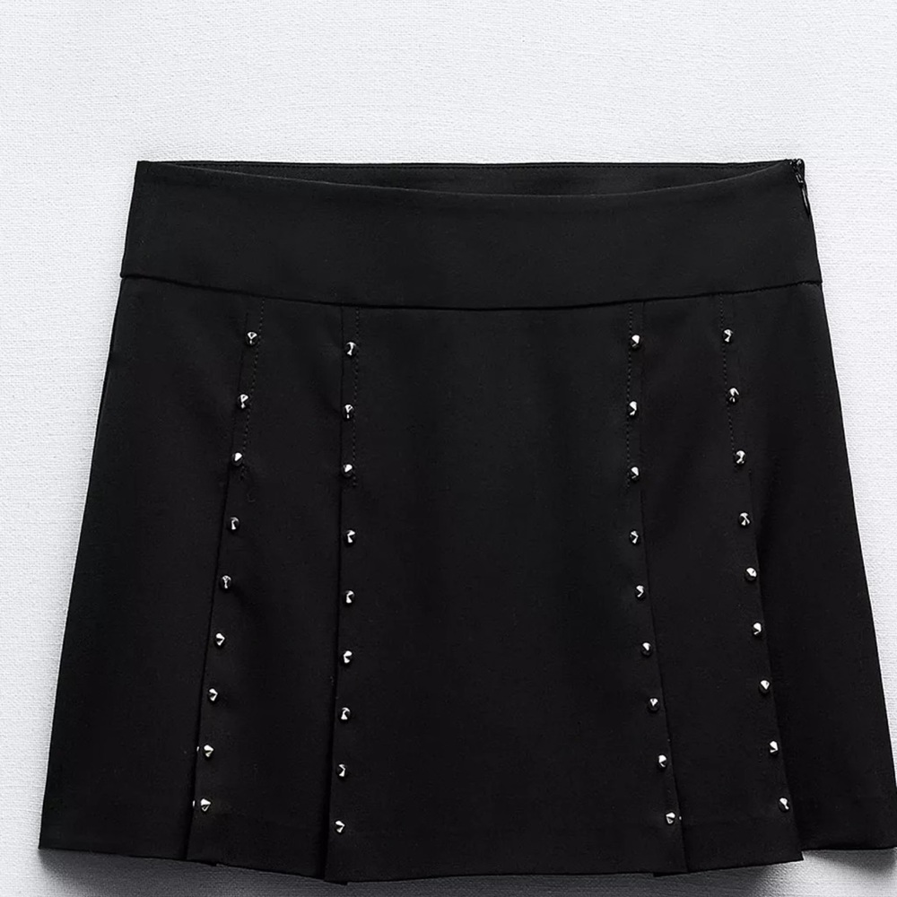 Zara Black Studded Skort